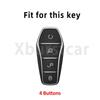 Auto Remote Car Key Case Cover Shell Fob Holder Keyless Protector For Byd Song Plus Tang Dm Qin Seal Dolphin Atto 3 Han Ev