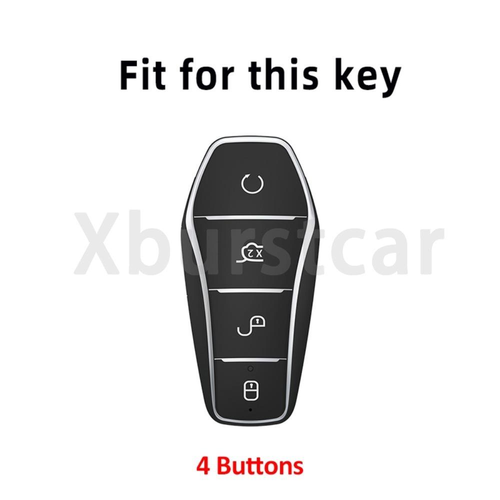 Auto Remote Car Key Case Cover Shell Fob Holder Keyless Protector For Byd Song Plus Tang Dm Qin Seal Dolphin Atto 3 Han Ev
