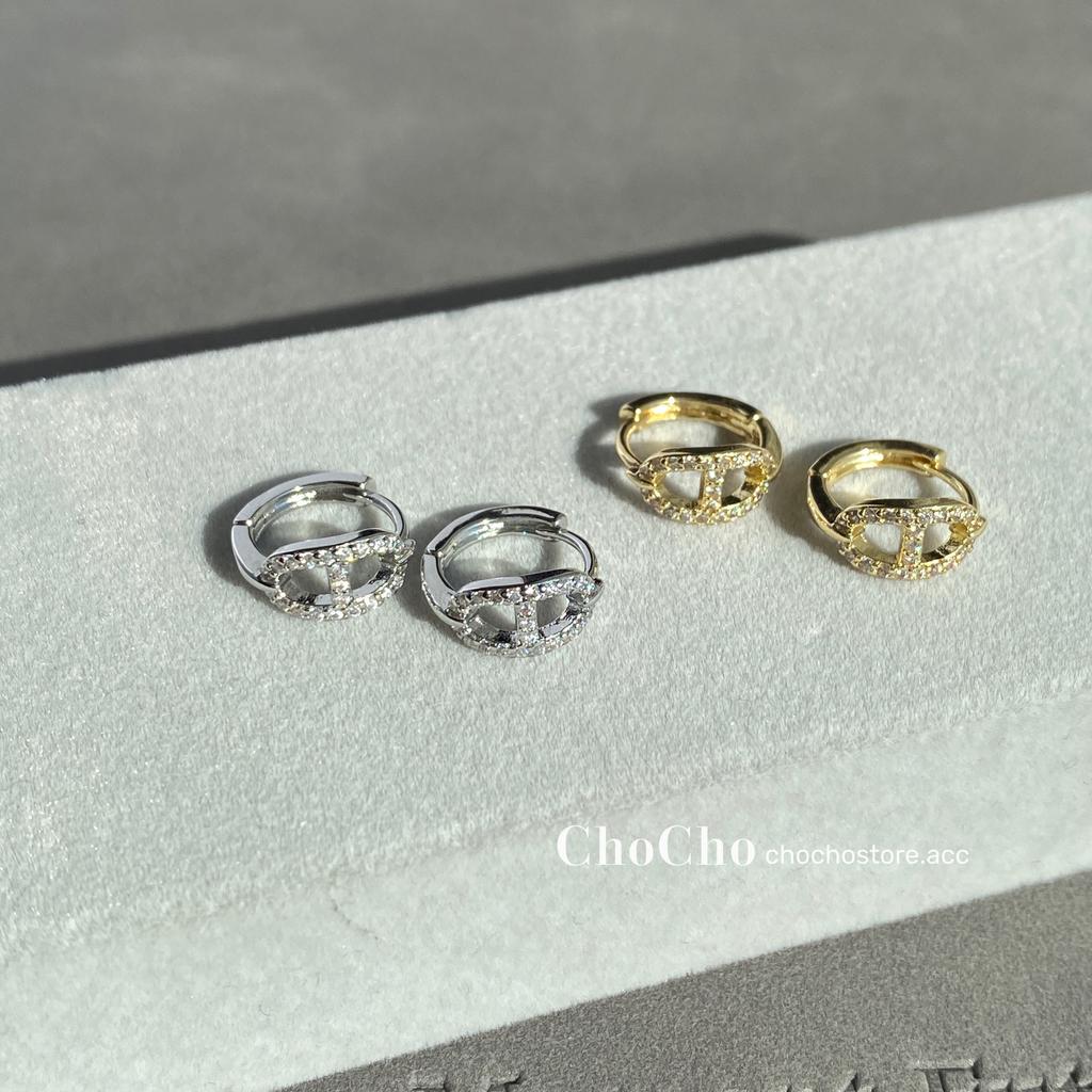Elegant Fashion Rhinestone Pig Nose Ear Cuff Stud Earrings Geometrics Hoop Earrings for Women Office Party New Jewelry Gift 2026
