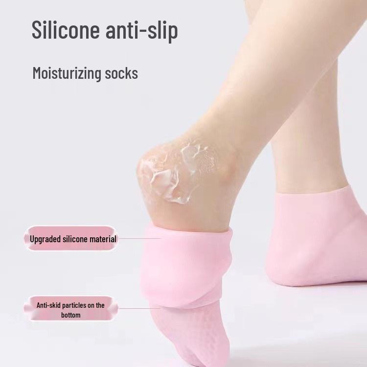 Silicone Moisturizing Foot Masks - Anti-Cracking Softening Socks for Calluses