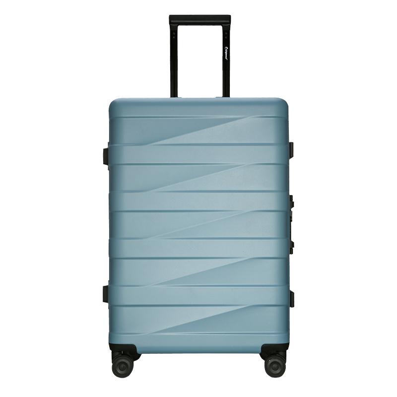 Diplomat Stylish Two-Tone Hardshell Spinner Luggage 24-inch (Checked)