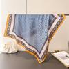French Retro Imitation Silk Printing Square Scarf Shawl Scarf High-end Neck Small Square Scarf Headscarf Silk Scarf Women