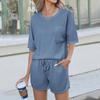 Women's Fashionable Casual Top And Pants Two-Piece Set