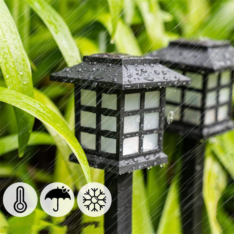 Retro Solar Garden Lamp with Ground Stake for Outdoor Lawn, House, Courtyard, and Atmosphere Lighting