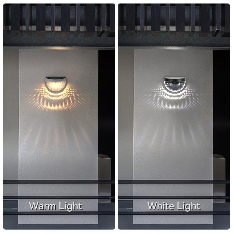 LED Solar Light Outdoor Waterproof Solar Garden Lights 6LED Wall Lamp Warm White Street Lamp Solar Energy Garden Decoration