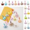 Cartoon Cute Plush Bear Keyring Tiger Rabbit Keychain Soft   Hanging Accessory