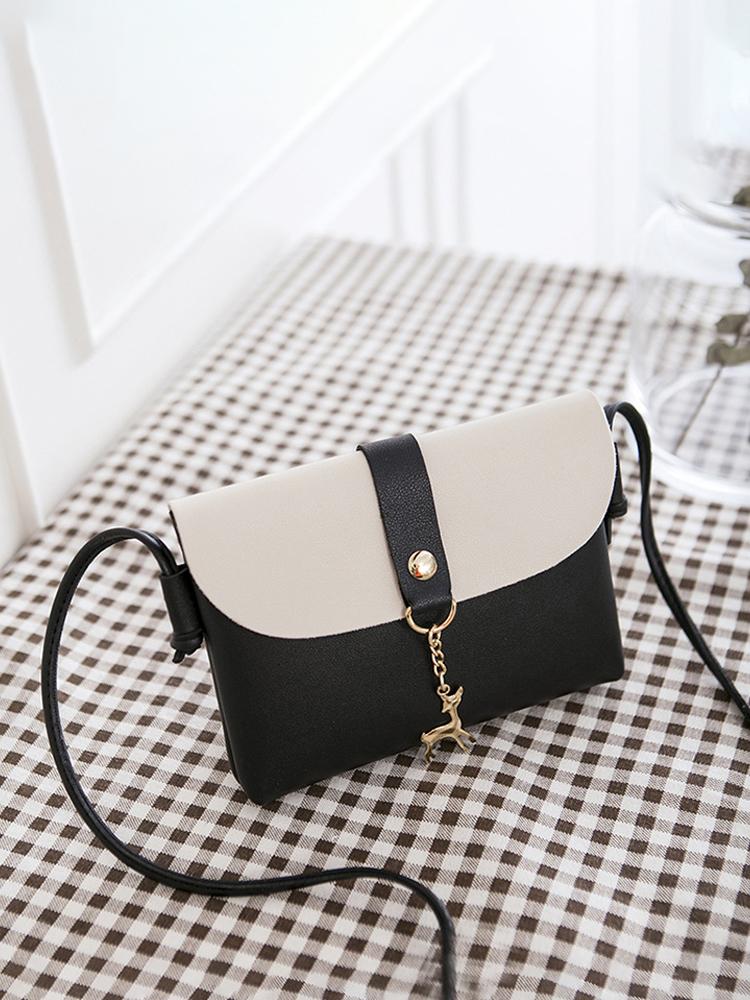 Mini Shoulder Crossbody Bag PU Leather Animal Hanger Adjustable Shoulder Strap Cell Phone Bag