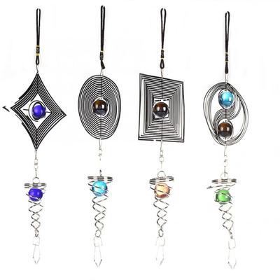 Carillons Éoliens Vents Rotatifs Décoration Suspendue de Fenêtre Cloche à Vent Ornement de Maison Décor de Cour Décoration de Vent Nordique Mignonne Cadeau d'Anniversaire