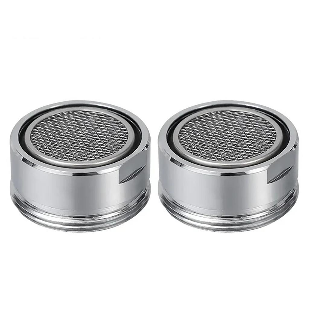 Sturdy Brass Water Saving Faucet Aerator 24mm Thread Bathroom Tap Bubblers with Replaceable Filter Nozzle Daily Use