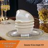 Europäisches 56-teiliges Bone China Geschirrset mit Goldrand