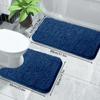 Bathroom Absorbent Floor Mat Home Bathroom Floormat Quick Drying U-shaped Toilet Cushion Carpet Bathroom Accessories At The Entrance of The Toilet