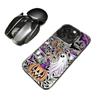 Silver Pumpkin Ghost Halloween Case for Apple iPhone 17/16/15 Pro, 14 Pro Max, 13/12.