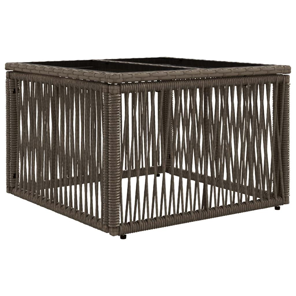 Garden Sofa Set 5 Pcs Grey Poly Rattan