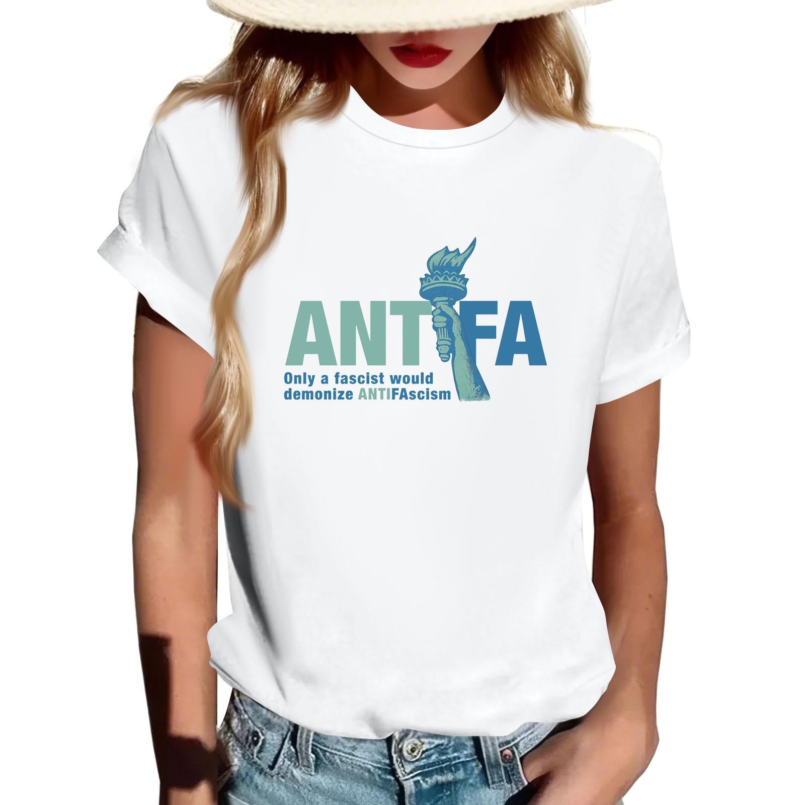 

Взрослая футболка с круглым вырезом, повседневная, с принтом, с коротким рукавом M белый