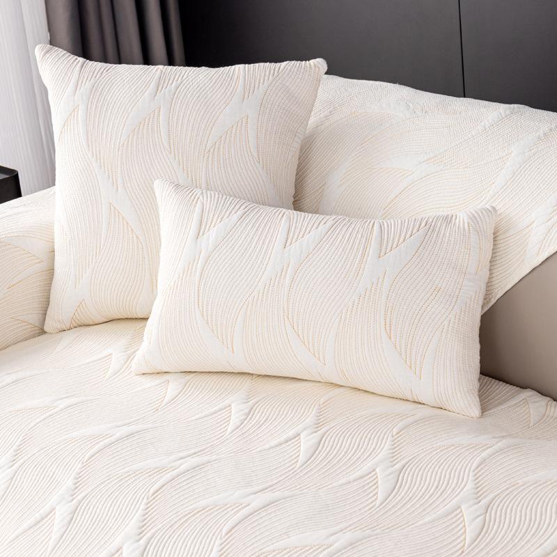 Cotton Washed Cotton Sofa Cushion Universal In All Seasons, Non-Slip Simple Modern Fabric Sofa Cover Seat Cushion New