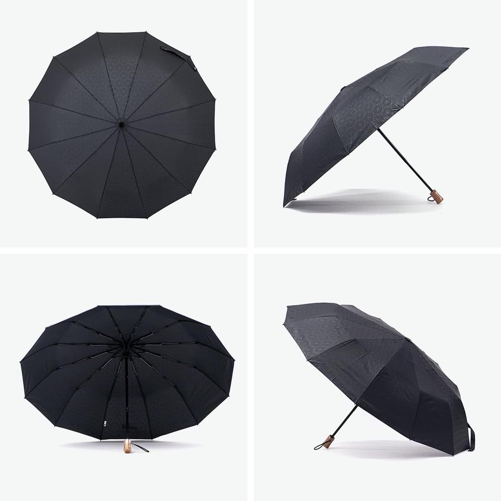 Mabu Folding Sun Rain 12 Navy Rain UV Light Sun Japanese For Men and Women Parasol, Umbrella, Umbrella, Unisex, 55cm, Ribs, "Edo" Design, Blue,