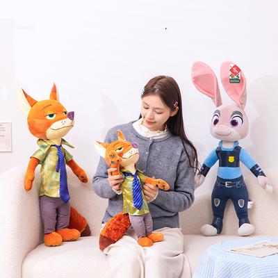 28-75cm Zwierzogród 2 Postacie Nick Wilde Judy Hopps Kreskówka Urocza Pluszowa Lalka Data Urodzenia Prezent na Boże Narodzenie zaprojektowany dla Dzieci Zabawka