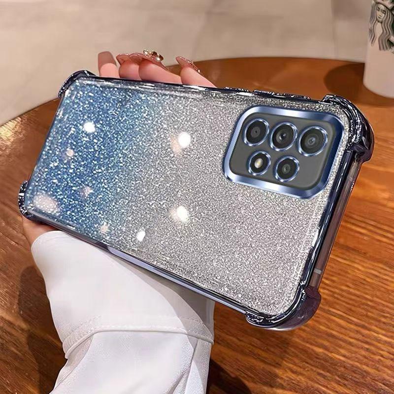 SamsungA53 Case Glitter Phone Cover For Samsung Galaxy A53 A33 A13 A73 Note 10 Pro 9 8 Back Transparent Luxury Women Case A 53