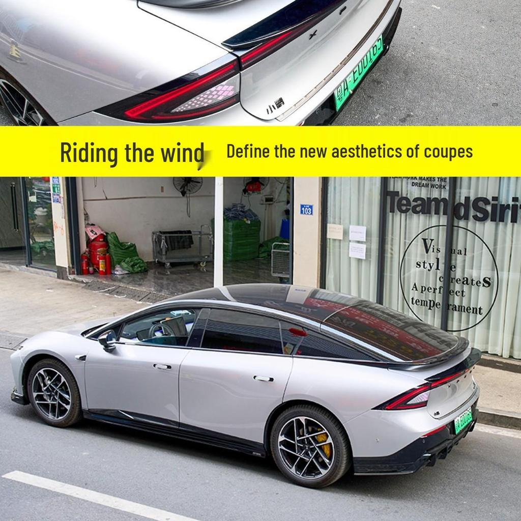 Xiaopeng P7+ Sport Rear Spoiler Wind Deflector - No-Drill Exterior Car Accessory