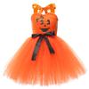 Girls Halloween Cosplay Costume Carnival Fancy Girl Performance Pumpkin Party Dress