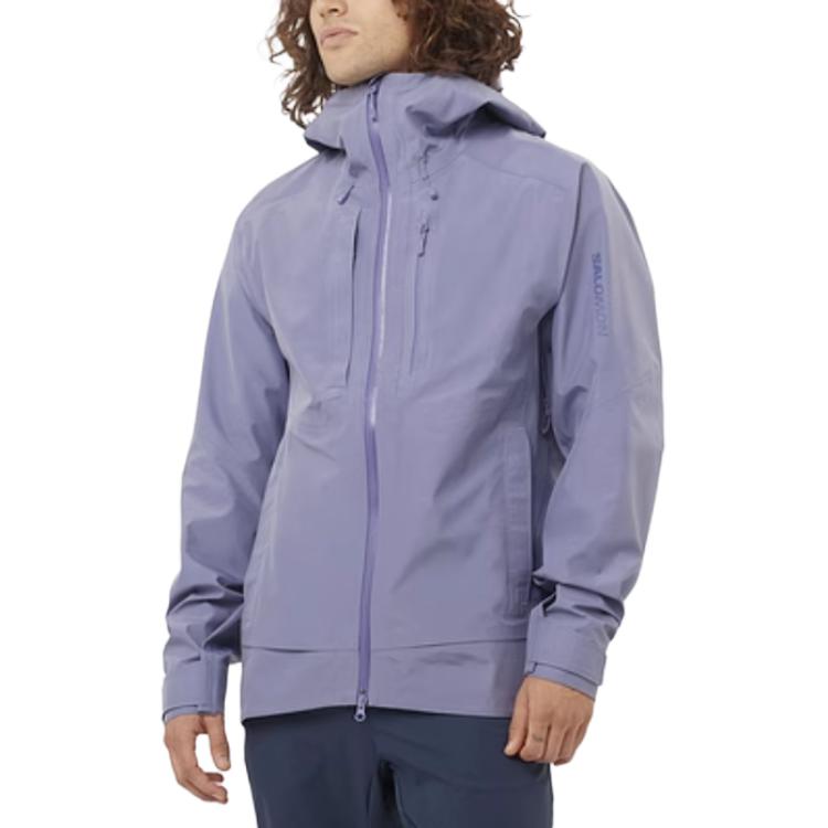 SALOMON Outline Gore-Tex 3L GTX® Mountain Outdoor Waterproof Windproof Shell Jacket Men Jacket Iris-Purple C25367