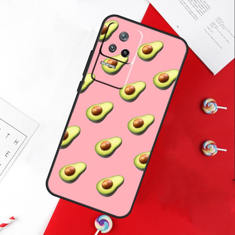 Cute Avocado Collage Cover For Xiaomi 15 Ultra 13 14 11T 12T 13T 14T Pro POCO X7 Pro X3 X5 X6 M6 F5 F6 Pro Case