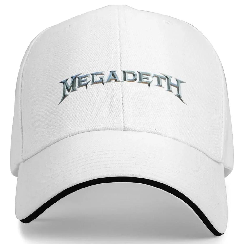 Megadeths Band Merch Baseball Caps Unisex Women Daily Headwear Dad Hat Vintage Snapback Cap Adjustable