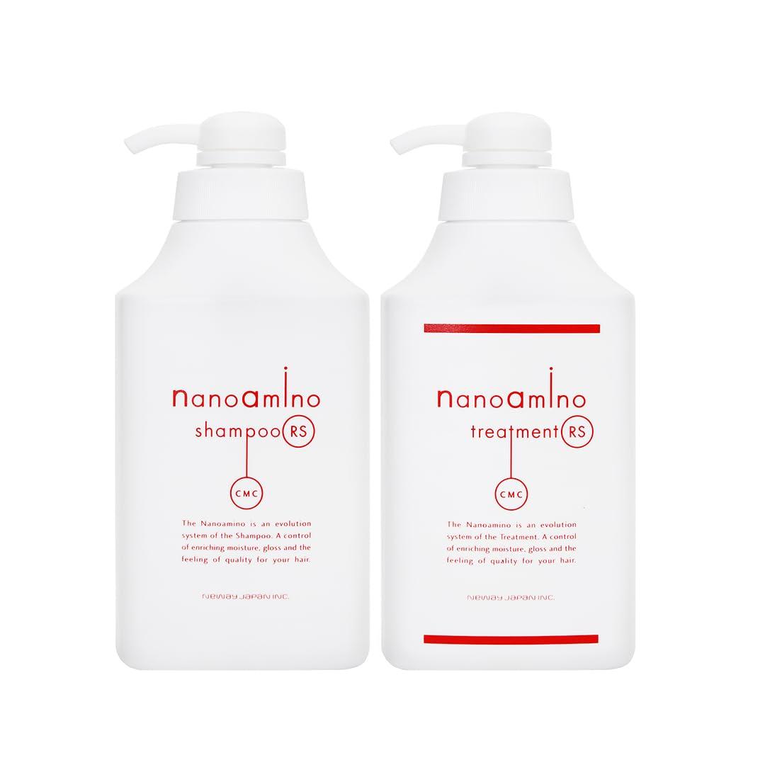 

NANOAMINO Salon Exclusive Beauty Salon Amino Acid Damage Repair Nano Amino RS Smooth Type Smooth Large Capacity Shampoo Treatment Set Set &