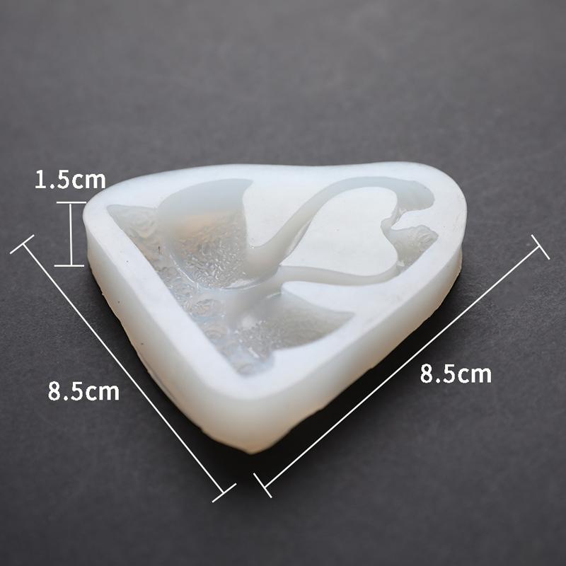 Couple Swan Shape Silicone Mold Fondant Chocolate Resin Aroma Stone Soap Mold
