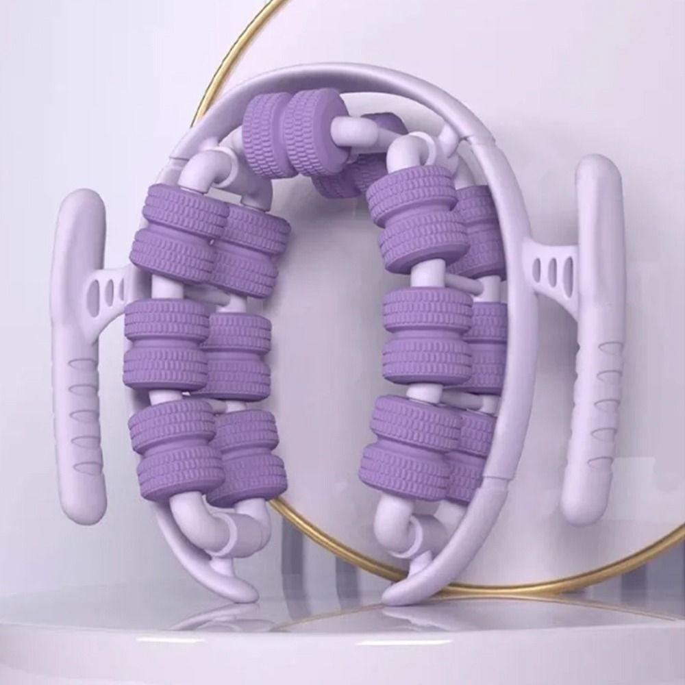 Ring-Shaped Manual Leg Massager Portable Slimming Roller Tool  Muscle Relaxation