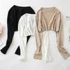 Women Thin Ice Silk Cardigan Shirt Casual Knit Shawl Summer Sun Protection Coat Female Blouse Tops