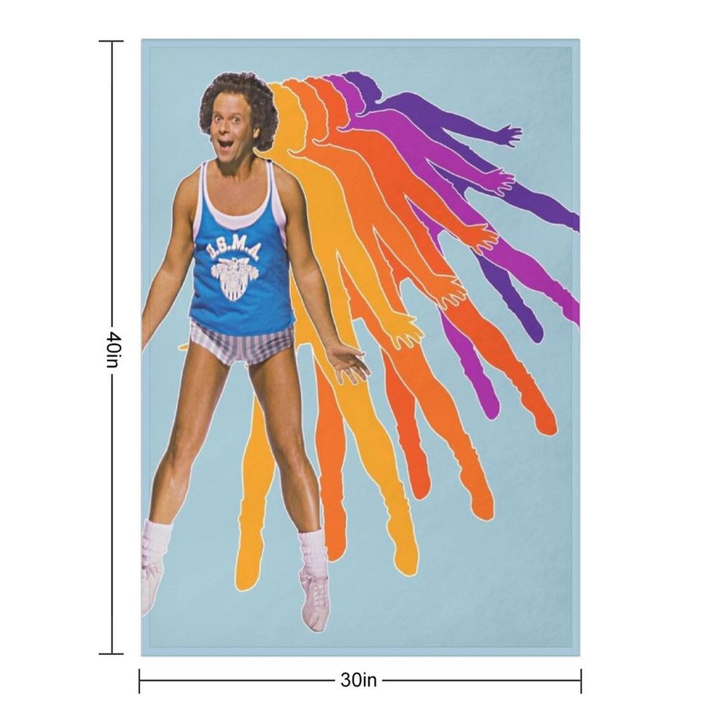 Richard Simmons Retro Style FanArt Design Throw Blanket sofa bed Single Vintage Sofa Blankets