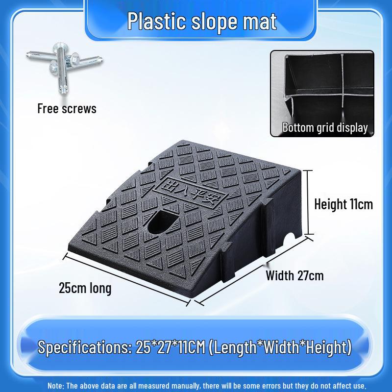 Home Car Step Threshold Mat - Plastic Curb Ramp