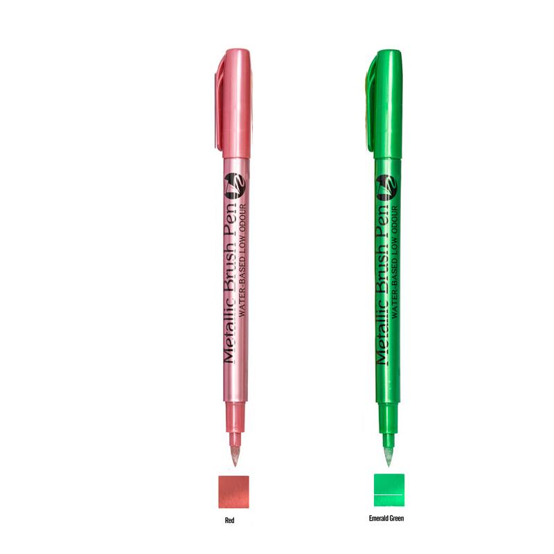 Color Metallic Markers Pen Paint Pens for Black Paper Glass Rock Painting Halloween Pumpkin Scrapbook Album