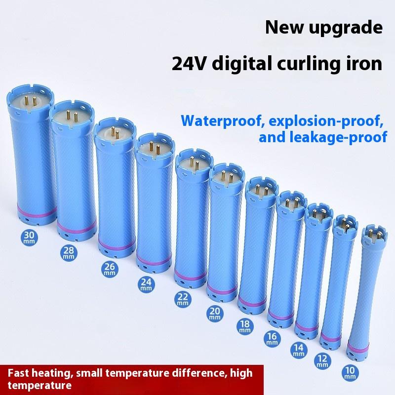 110Mm 24V Digital Hair  Perm Rods Electric Heated Curlers Bars Rollers Wavy Hair Salon Barber Curling Spiral Styling Tools