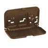 SEIWA Car Interior Accessories Rear Cafe Rear Tray with Smartphone W853 Tray, Pocket, Brown,