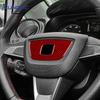 Real Soft Carbon Fiber Sticker For Seat Ibiza 2009 2010 2011 2012 2013 2014 LHD RHD Car Steering Wheel Center Frame Trim Accesso