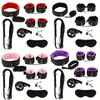 Sex Toy Bdsm Kits Plush Bondage Set Handcuffs Sex Games Whip Gag Nipple Clamps Toys For Couples Exotic Accessories No Vibrator