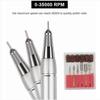 Professional Nail Grinder Professional Electric Polisher for Nail Grinding,WhiteLow Noise Belt Clip Designs Manicure Tool for Grinding