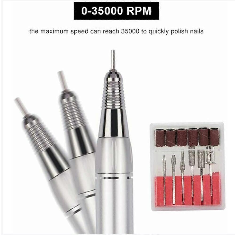 Professional Nail Grinder Professional Electric Polisher for Nail Grinding,WhiteLow Noise Belt Clip Designs Manicure Tool for Grinding