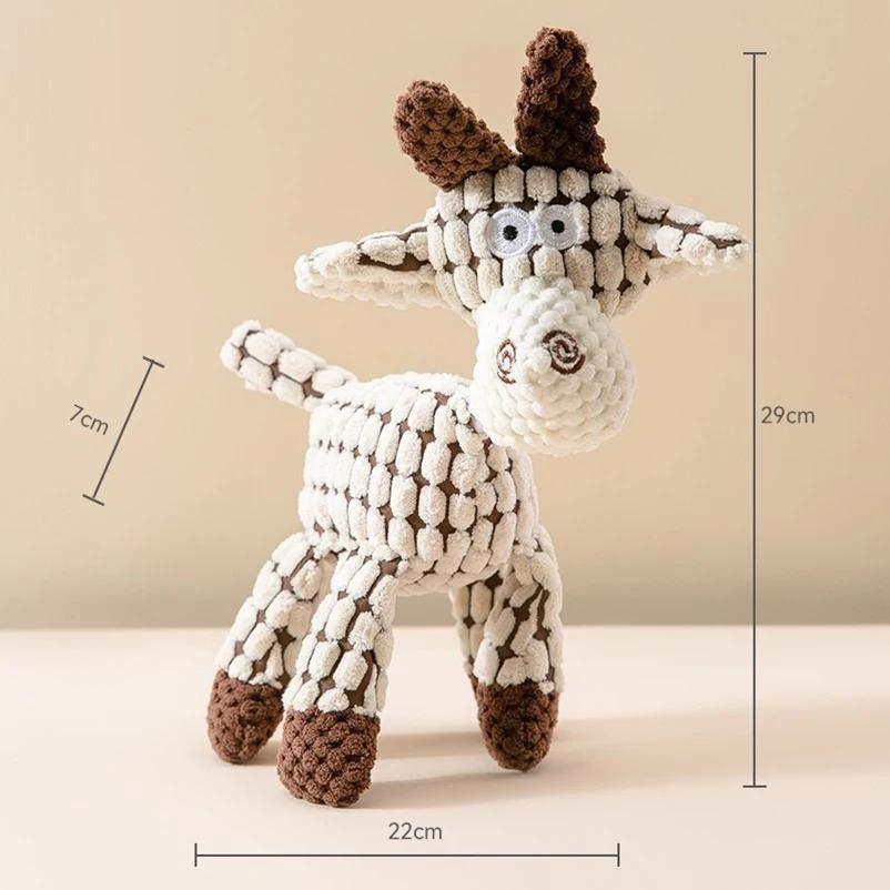 Popular Pet Dog Voice Toys Puppies Puppies Grinding Teeth Plush Toys Donkey Interactive Companionship Unzipped Pet Companion Toy