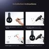 Neat Charging Area Space Saving Type 2 Electric Vehicle Charging Cable Organizers Bracket Socket with Easy Installation