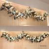2.7m Rattan Christmas Light Ball Garland for Window Decoration