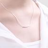 ANENJERY Necklace For Women Curved Tube Necklace Simple Elegant Style