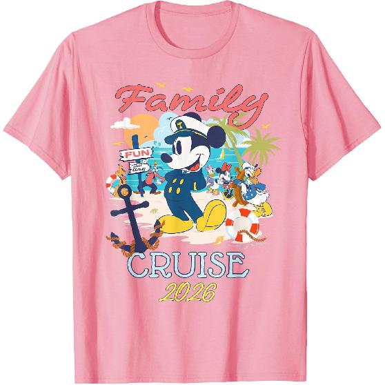 Disney Mickey Mouse & Friends Family Cruise 2026 Vacation T-Shirt