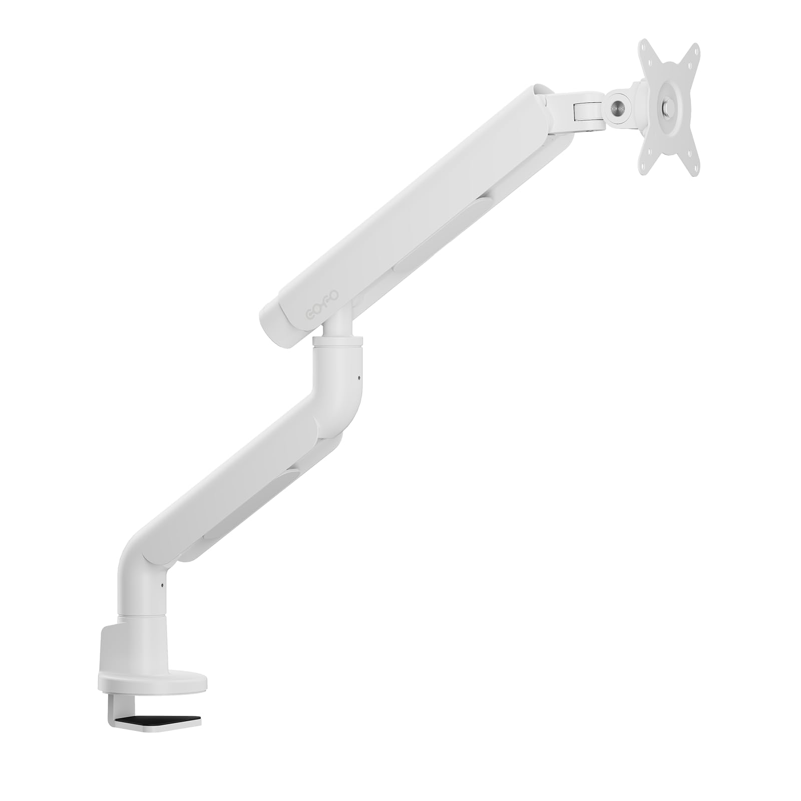 

COFO Мониторный кронштейн Zero Gravity Pro Одинарный Двойной Механическая пружина Настольный Алюминиевый сплав 17-40 дюймов, 2,5-14 кг, Регулируемый угол/высота, Тип, Крепление, белый