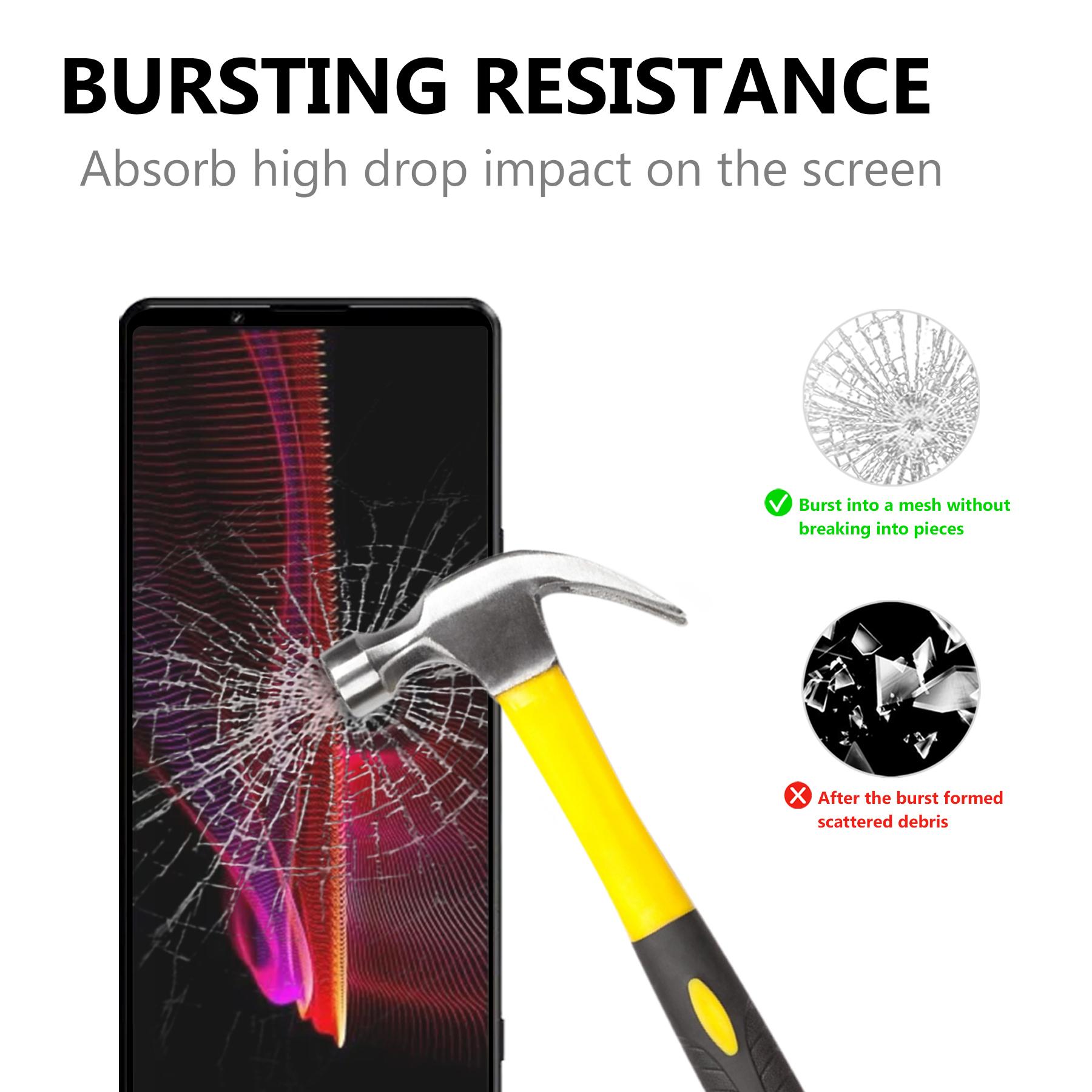 

Anti-Explosion Ultra Clear Tempered Glass Film Black Edges Full Glue Screen Protector for Sony Xperia 1 III 5G Type A