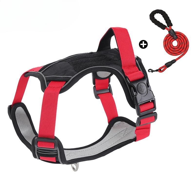 Große Hundeleine, Golden Retriever oder Labrador, Westentyp Brust- und Rückenriemen, Explosionssicher und Verstellbare Brust- und Rückenleine