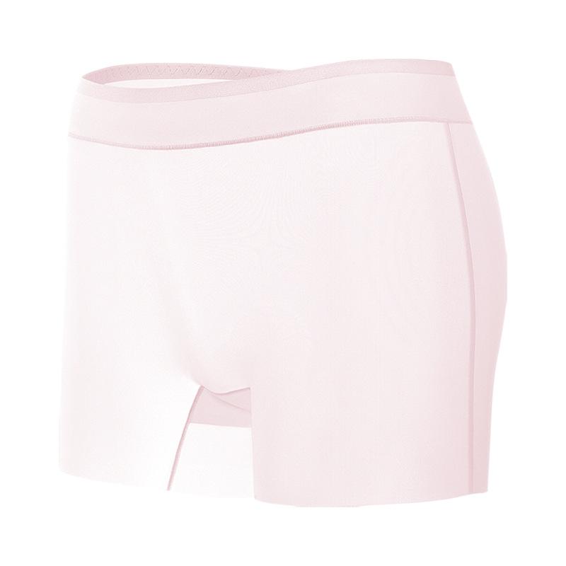 Large Size Female Summer Thin Anti Slip Unrolled Traceless Safety Underwear