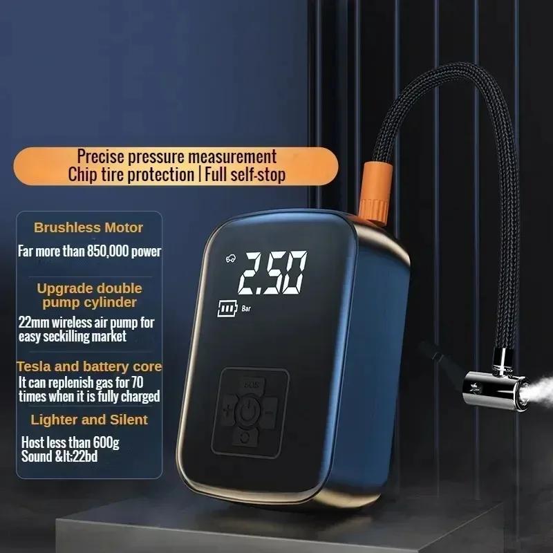 Portable Car Air Compressor Wireless Wired Electric Tire Inflator Pump for Motorcycle Bicycle Boat Car Tire Ball